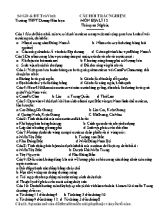 40 Câu hỏi trắc nghiệm ôn tập Địa lí lớp 12 - Trường THPT Dương Háo Học